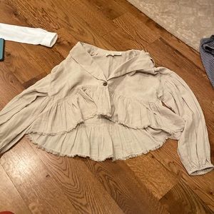 Free people long sleeve blouse